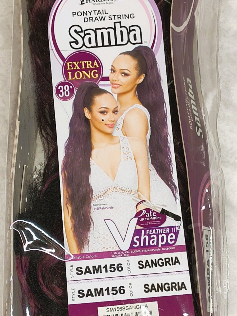 NEW WITH TAGS Harlem 125 Ponytail Drawstring Samba (SAM156) in Sangria 38" Xlong